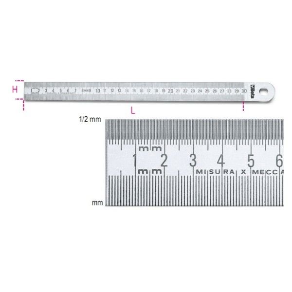 GENİŞ ÇELİK CETVEL 300 mm