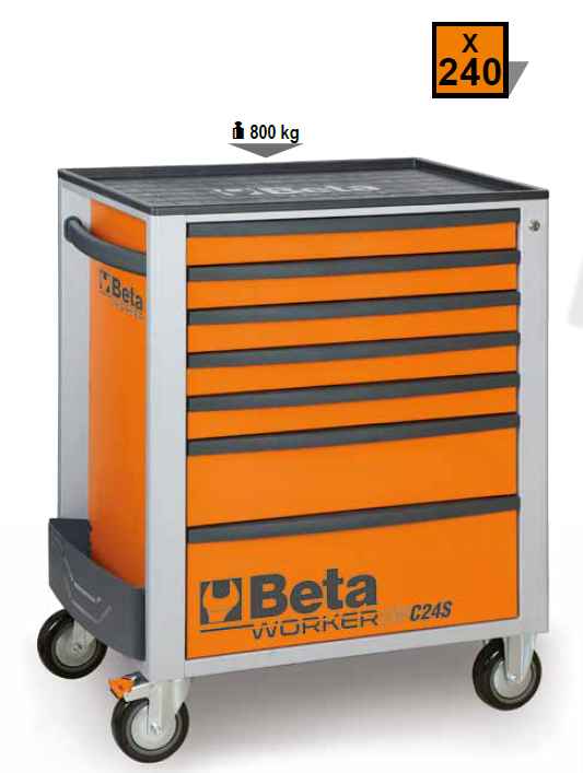 BETA BW 2400S 7/E-S Takım Arabası (7 Çekmeceli) +240 Parça