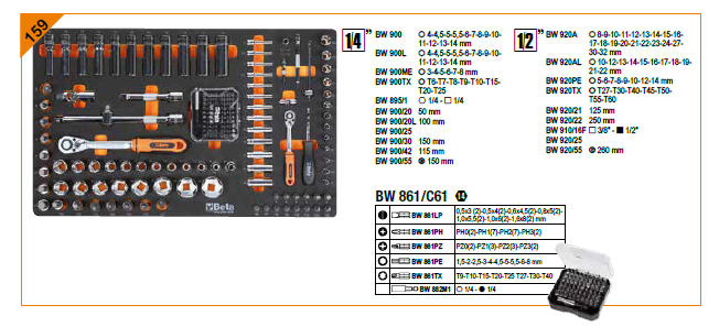 BETA BW 2400S 7/E-S Takım Arabası (7 Çekmeceli) +240 Parça